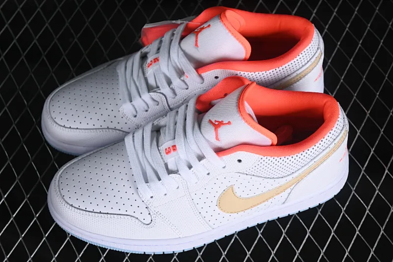 All categories Air Jordan Jordan series basketball shoes Air Jordan 1 Low Air Jordan 1 Low AJ1 Joe 1 white sesame low-top cultural and leisure sports sneakers DC9509-100